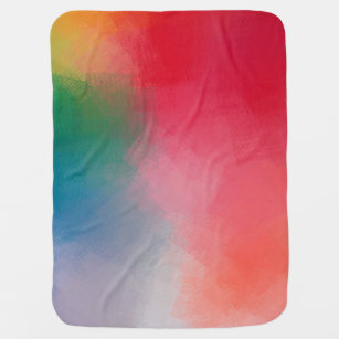 Elegant Modern Colourful Abstract Trendy Template Baby Blanket