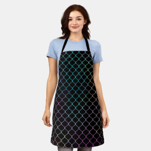 Elegant Modern Colourful Fence Chain Pattern Apron