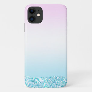 Elegant Modern colourful gradient glitter Rainbow iPhone 11 Case