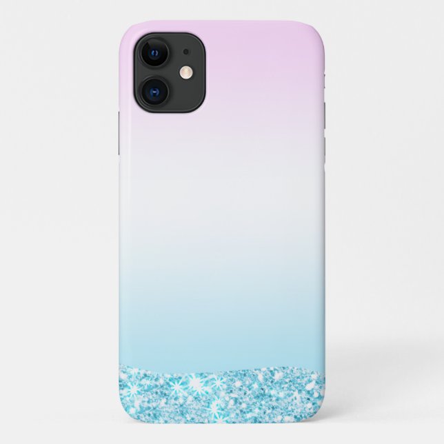 Elegant Modern colourful gradient glitter Rainbow Case-Mate iPhone Case (Back)