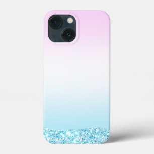 Elegant Modern colourful gradient glitter Rainbow iPhone 13 Mini Case