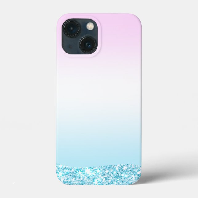 Elegant Modern colourful gradient glitter Rainbow Case-Mate iPhone Case (Back)