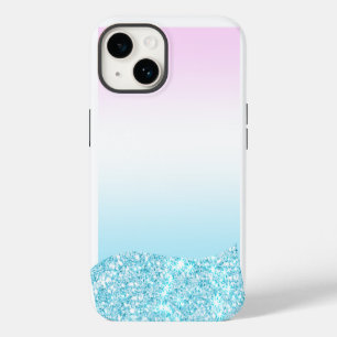 Elegant Modern colourful gradient glitter Rainbow iPhone 14 Case