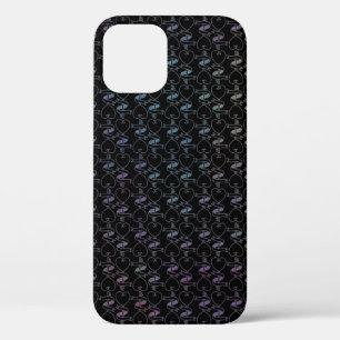 Elegant Modern Colourful Hearts and Keys Pattern   iPhone 12 Pro Case
