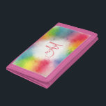 Elegant Modern Colourful Monogrammed Template Trifold Wallet<br><div class="desc">Elegant Modern Colourful Monogrammed Template Rainbow Abstract Add Your Text Yellow Orange Blue Green Pink Red Purple Womens Wallets - Trifolt Wallet.</div>