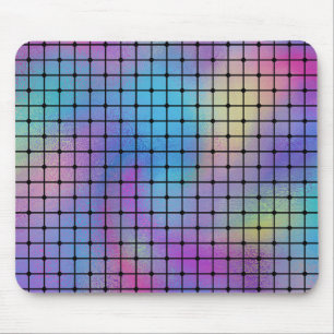 Elegant Modern Colourful Squares Tiles Pattern   Mouse Pad