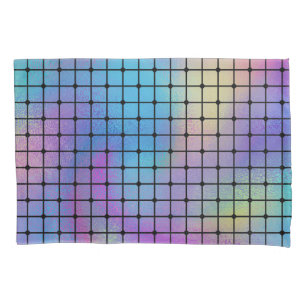 Elegant Modern Colourful Squares Tiles Pattern   Pillowcase