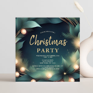 Elegant Modern Company Christmas Party Invitation