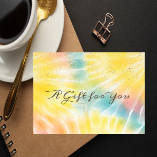 Elegant Modern Confetti Tie Dye Discount Card