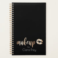 Elegant modern copper rose gold lips and makeup