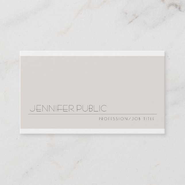 Elegant Modern Creative Professional Artistic Business Card (Front)