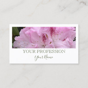 Elegant Modern Custom Photo Green Script on White Business Card