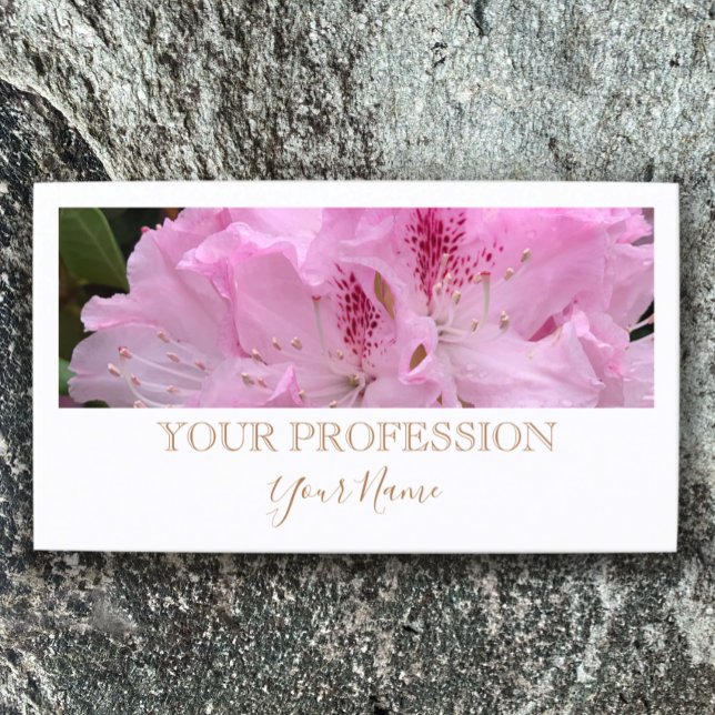 Elegant Modern Custom Photo White Professional  Business Card (Stylish elegant golden tan script on white. Add your photo template business card, simple modern.
)