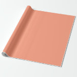 Elegant Modern Custom Template Cool Apricot Colour Wrapping Paper<br><div class="desc">Modern Elegant Cool Apricot Colour Custom Template Crafts & Party Supplies Gift Wrapping Supplies / 30 inches x 6 feet Gift Wrapping Paper.</div>