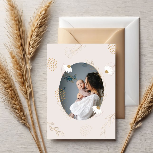 Elegant Modern Delicate Florals Mother's Day Card (Creator Uploaded)