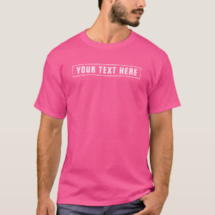 Elegant Modern Design Template Men's Wow Pink T-Shirt