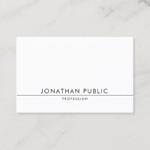 Elegant Modern Design Trendy Minimalist Chic Plain Business Card