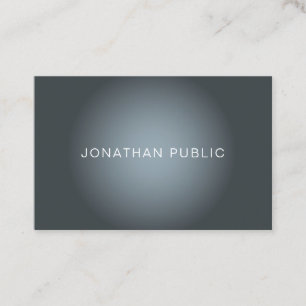 Elegant Modern Design Trendy Professional Plain Business Card