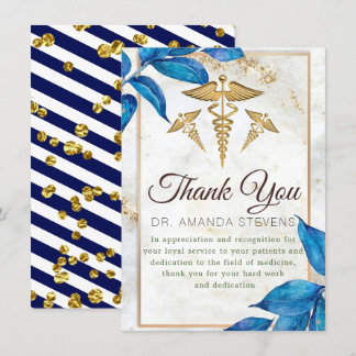 Elegant Modern Doctor Thank You Card