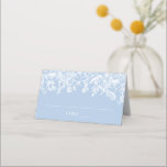 Elegant Modern Dusty Blue Wildflower Place Card<br><div class="desc">Enhance the aesthetic of your event with our Elegant Modern Dusty Blue Wildflower Place Cards. These delicately designed cards feature a contemporary dusty blue colour palette adorned with charming wildflower motifs. Perfect for weddings, receptions, or other special occasions, they add a touch of sophistication and style to your table settings....</div>