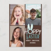 elegant modern Easter, family three photo collage
