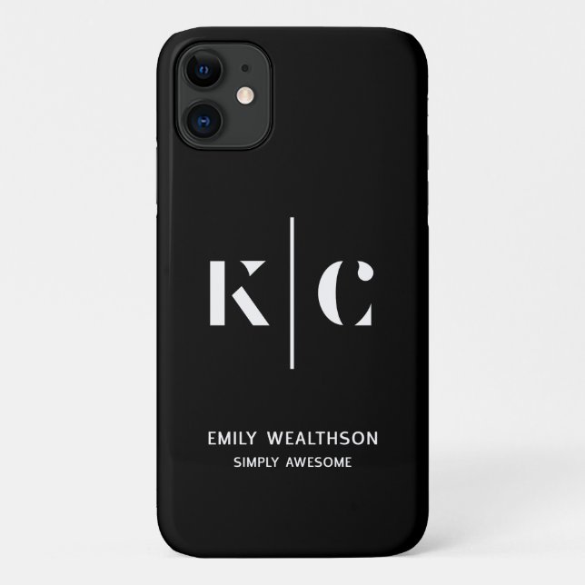 ELEGANT, MODERN, & EDITABLE  Case-Mate iPhone CASE (Back)