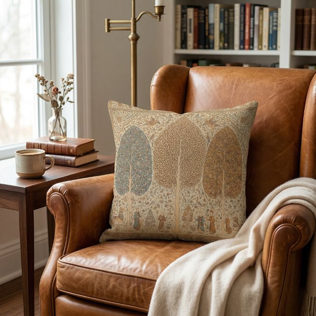 Elegant modern ethnic stylish retro pattern  cushion (Creator Uploaded)