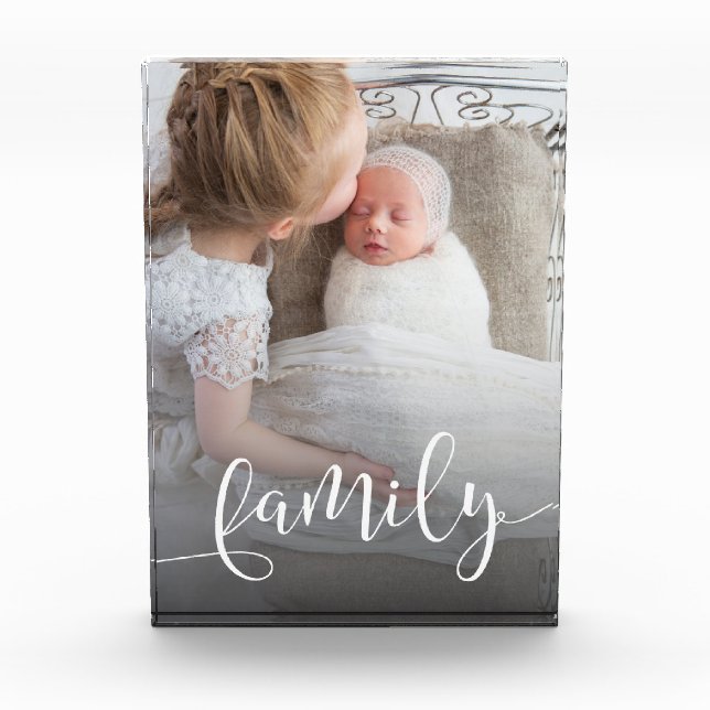 Elegant modern family overlay custom photo (Front)