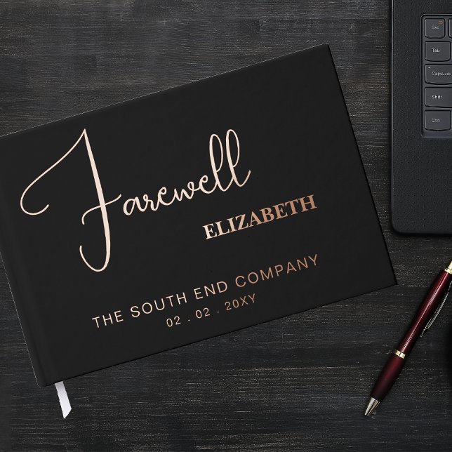 Elegant Modern Farewell Leaving Party Retirement Guest Book (Elegant Modern Farewell Leaving Party Retirement Guest Book)