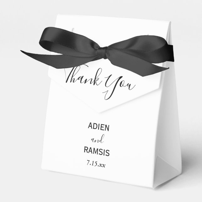 Elegant Modern Favour Box (Front Side)