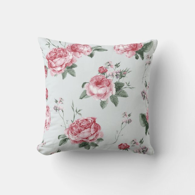 Elegant Modern Floral Cushion (Front)