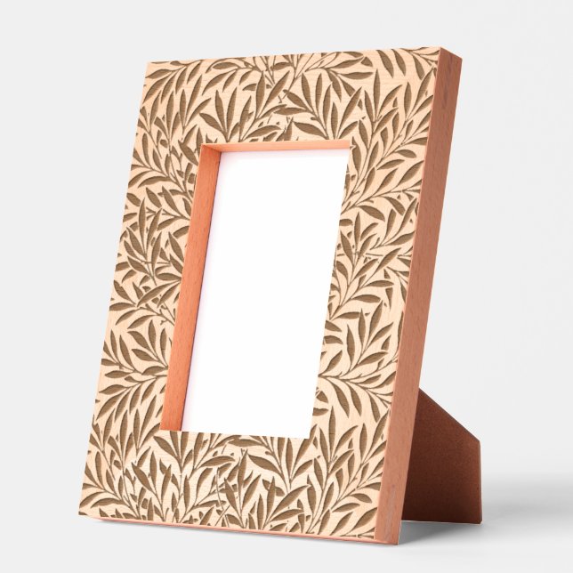 Elegant Modern Floral Etched Picture Frame (Left)