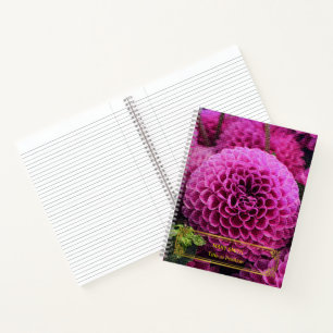 Elegant Modern Floral Gold Notebook