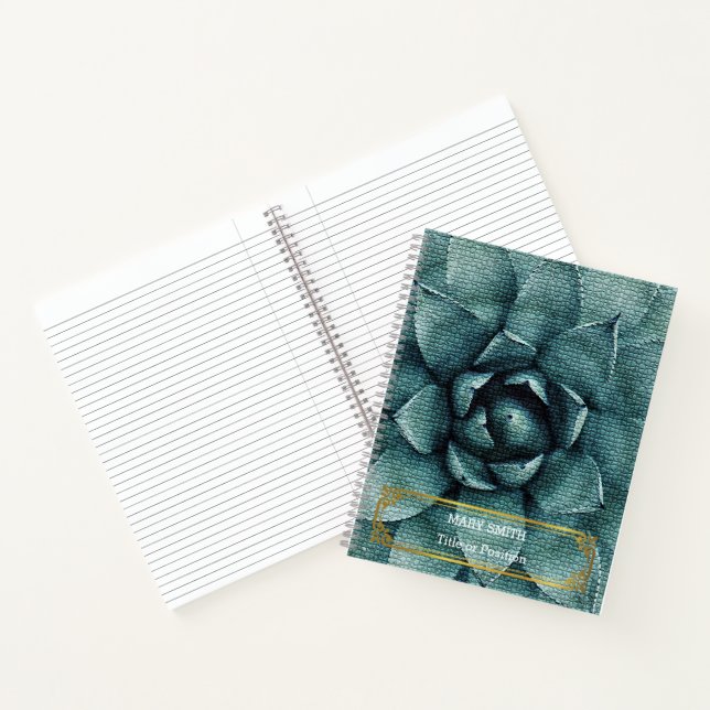 Elegant Modern Floral Gold Notebook (Inside)