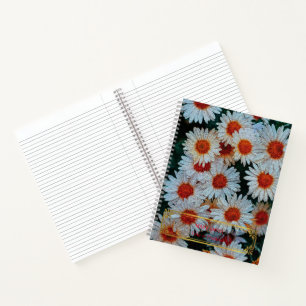 Elegant Modern Floral Gold Notebook
