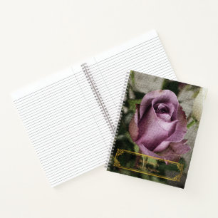 Elegant Modern Floral Gold Notebook