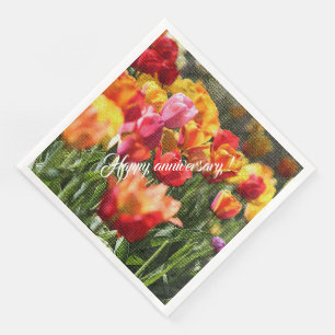 Elegant Modern Floral Napkin