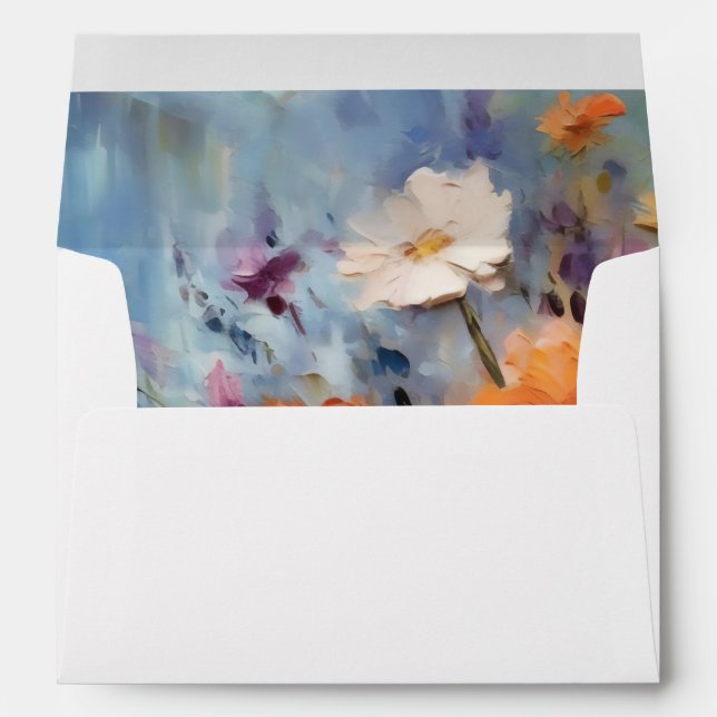elegant modern floral theme envelope (Back (Bottom))