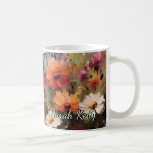 elegant modern floral theme Mug