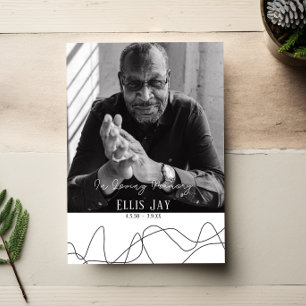 Elegant   Modern Funeral   Invitation