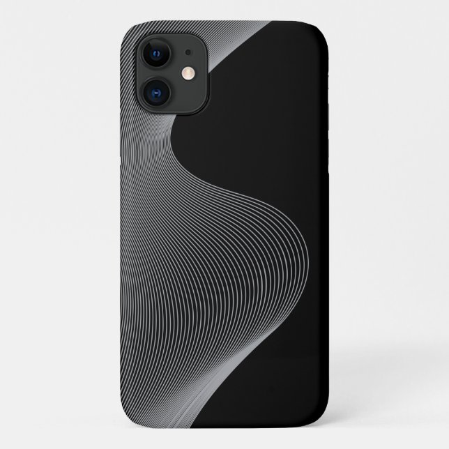 Elegant, modern, futuristic wave abstraction Case-Mate iPhone case (Back)