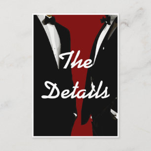 Elegant Modern Gay Men Wedding Enclosure Card