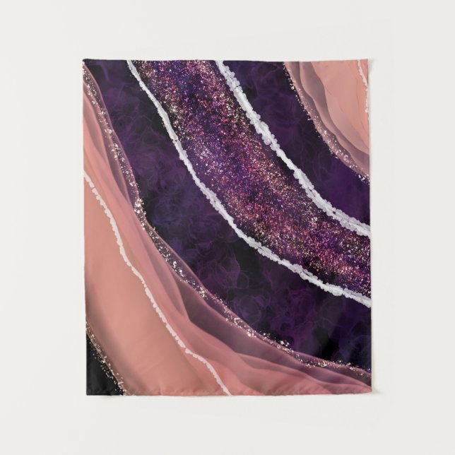 Elegant Modern Gemstone Tapestry (Front)