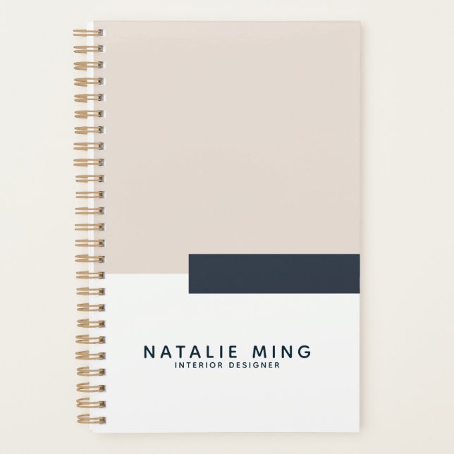 Elegant Modern Geometric Planner (Front)