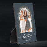 Elegant Modern Gift for Bestie BFF Photo Keepsake Plaque<br><div class="desc">Elegant Modern Gift for Bestie BFF Photo Keepsake</div>
