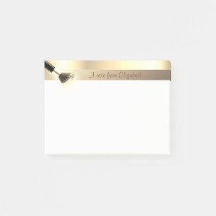 Elegant Modern Girly,Makeup Brush -  Personalised Post-it Notes