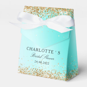 Elegant Modern Glitter Bridal Shower Favour Box