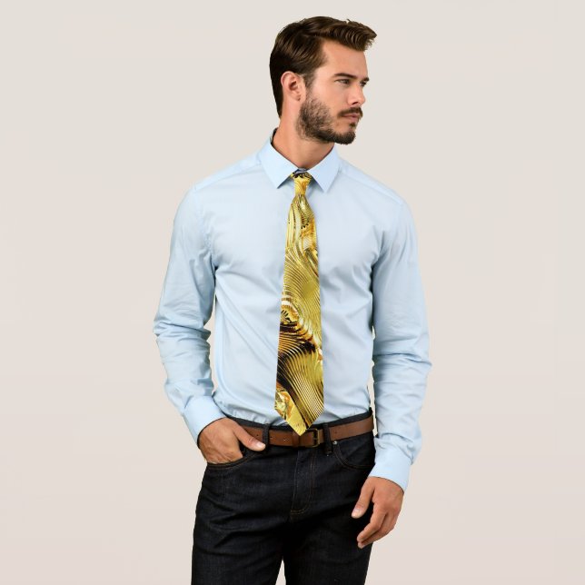 Elegant Modern Glossy Tie (In Situ)