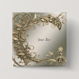 Elegant Modern Gold Decorative Button