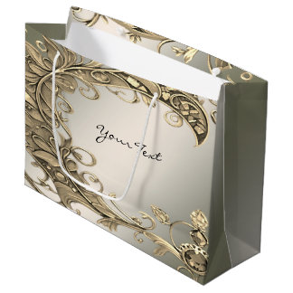 Elegant Modern Gold Decorative Gift Bag